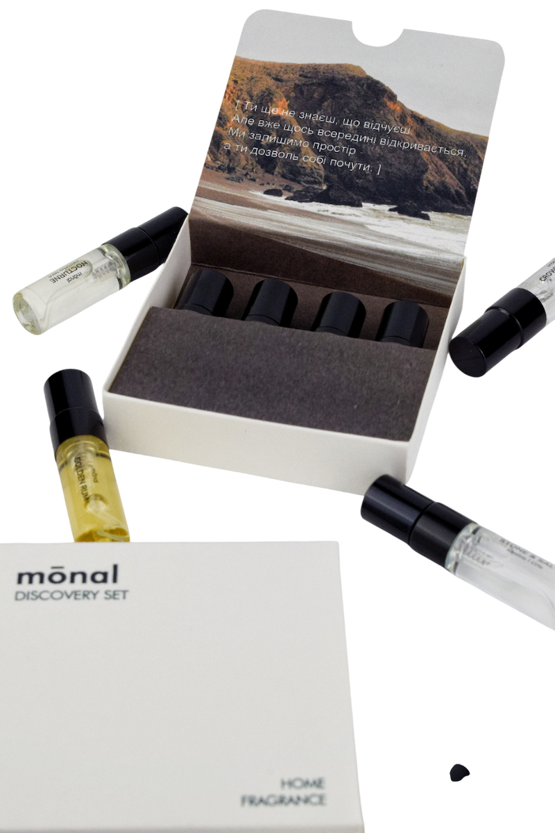 Discovery Set Monal із чотирьох мініатюр ароматів по 3 ml